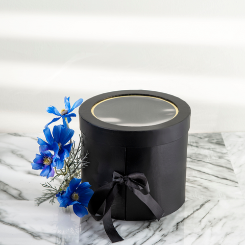 Two-Drawer Round Box With Clear Lid |Gift Box |Flower Box | Holiday Box | Fathers Day Box |Mothers Day Box| Birthday Box |Wedding Box |Two- Drawer Box| Tassel Box