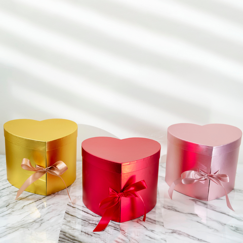 Metallic Two-Drawer Heart Shape Box |Valentines Box |Mothers Day Box | Fathers Day Box |Christmas Boxlower Box |Chocolate Box | Graduation Box|Jewellery Box