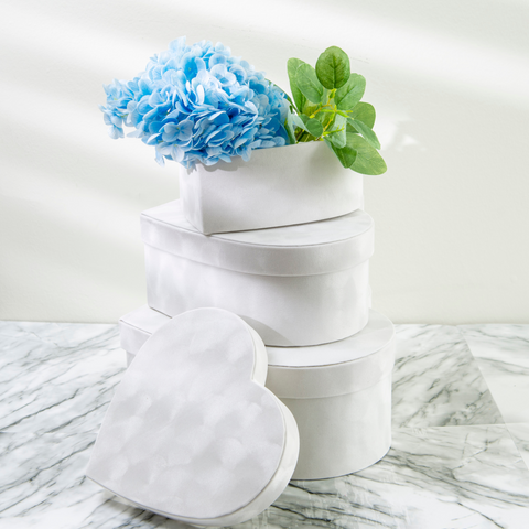 Heart Shaped Velvet Flower Box | Gift Box |Flower Box | Candy Box | Valentines Box | Mothers Day Box | Christmas Box |Christmas Gift |