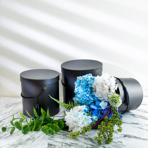 Round Flower Box With Tassel and Lid | Holiday Box | Christmas Box | Birthday Box | Bridal Shower Box| Gift Box | Wedding Box | Mothers Day Box | Valentines Box| Fathers Day Box