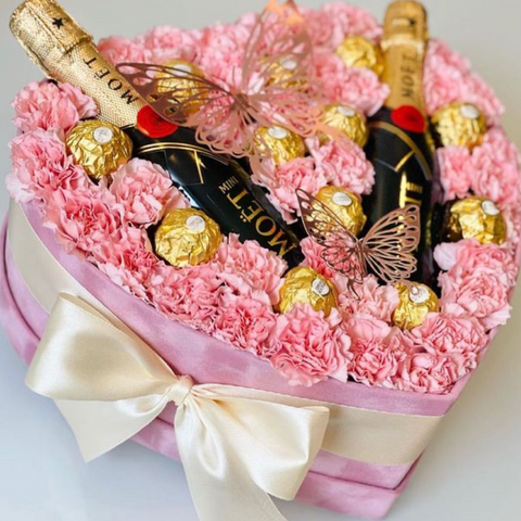 Heart Shaped Velvet Flower Box | Gift Box |Flower Box | Candy Box | Valentines Box | Mothers Day Box | Christmas Box |Christmas Gift |