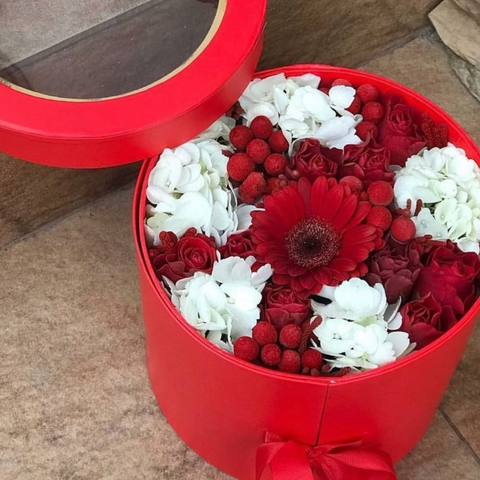 Two-Drawer Round Box With Clear Lid |Gift Box |Flower Box | Holiday Box | Fathers Day Box |Mothers Day Box| Birthday Box |Wedding Box |Two- Drawer Box| Tassel Box