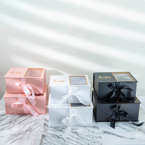 Two-Section Square "with love" Box |Holiday Box| Flower Box |Valentines Box |Fathers Day Box |Mothers Day Box |Square Box |Two-Drawer Box |Tassel Box |Macaron Box |Christmas Box |Gift Box