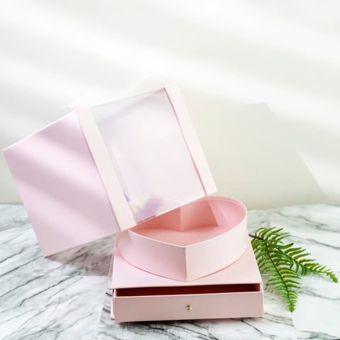 PVC Heart Shape Box | Gift Box | Holiday Box | Flower Box | Valentines Box |Fathers Day Box | Mothers Day Box| Graduation Box | Christmas Box |Christmas Gift| Birthday Box | Box with Drawer