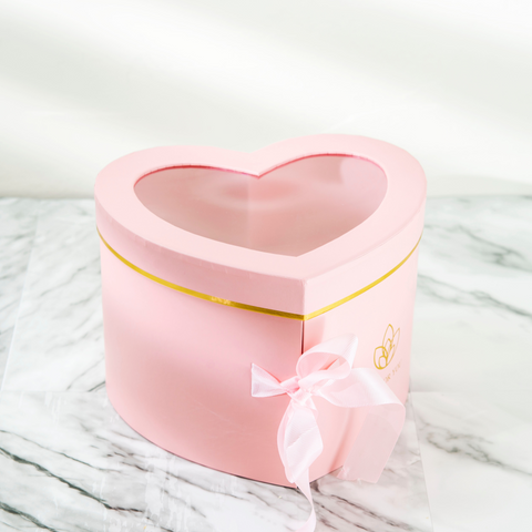 2Pcs/Set Creative Flower Box 2 Sizes Rose Gift Case Heart Shaped Reusable  Valentine Day Heart Gift Box