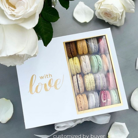 Two-Section Square "with love" Box |Holiday Box| Flower Box |Valentines Box |Fathers Day Box |Mothers Day Box |Square Box |Two-Drawer Box |Tassel Box |Macaron Box |Christmas Box |Gift Box