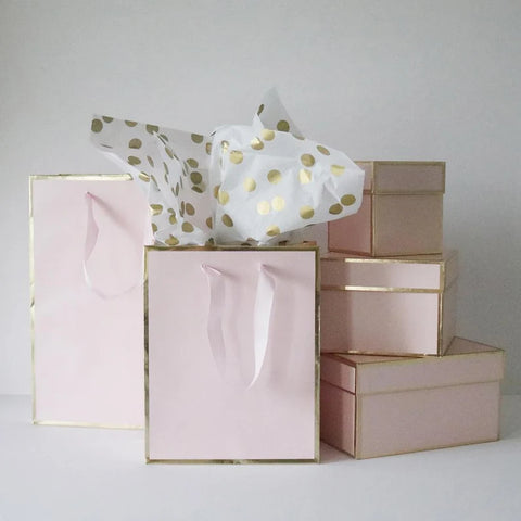 10-pack Pink & Gold Gift Bags |Luxurious Bags | Gift Bags | Christmas Bags |Birthday Bags | Wedding Bags | Birthday Bags |Bridal Shower Bags